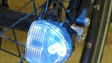 imagen de bicicleta con luz