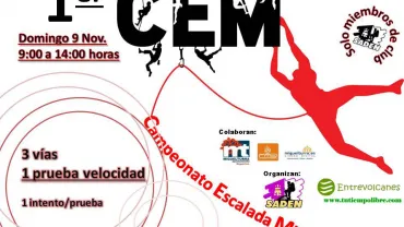 imagen cartel Primer Campeonato Local Escalada