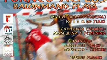 imagen cartel Balonmano Playa Miguelturra 2008