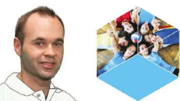 imagen Andrés Iniesta potenciando deporte escolar