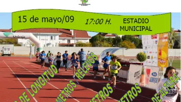 imagen campeonato local atletismo, mayo 2009