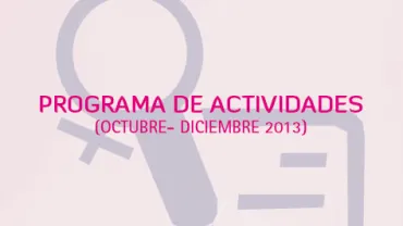 imagen portada folleto Centro Mujer, octubre 2013