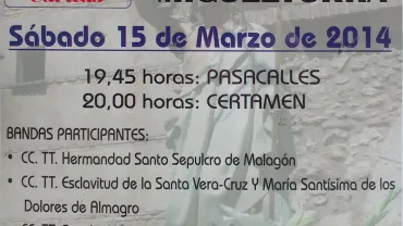 imagen del cartel certamen benéfico, marzo 2014