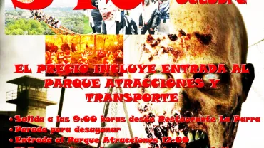 imagen del cartel del viaje al Parque de Atracciones, octubre 2015