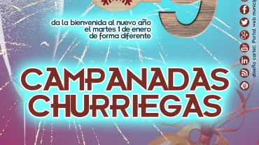 evento imagen del cartel de las Campanadas Churriegas del 2019, diseño cartel portal web municipal