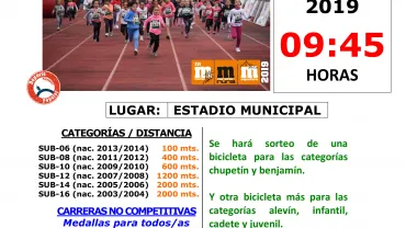 imagen cartel Carrera Mini, 17 de noviembre de 2019 en Miguelturra