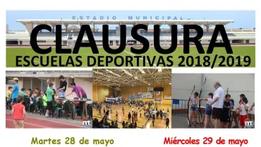 imagen del cartel actividades clausura Escuelas Deportivas 2018/2019 Miguelturra