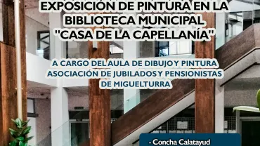 evento imagen cartel exposición pictórica Asociación Jubilados y Pensionistas noviembre 2019, diseño cartel portal web www.miguelturra.es