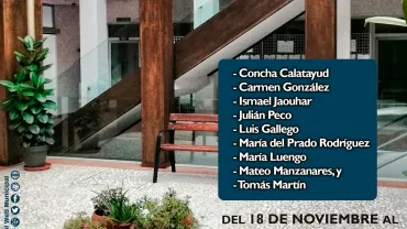 imagen cartel exposición de pintura Asociación Jubilados 2019, diseño cartel portal web www.miguelturra.es