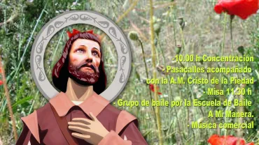 imagen del cartel anunciador de la Romería de San Isidro de Miguelturra, domingo 19 de mayo de 2019