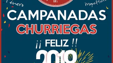 evento imagen del cartel de las Campanadas Churriegas 2018, diseño cartel Centro de Internet