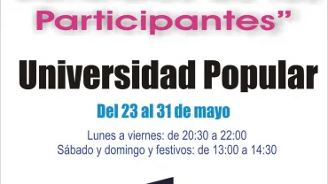 imagen cartel de la exposición pictórica Universidad Popular, mayo 2016