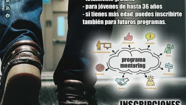 imagen del cartel del Programa Mentoring en Miguelturra, noviembre 2017, diseño cartel portal web www.miguelturra.es