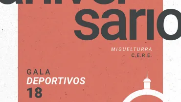 imagen del cartel anunciador de la Gala Deportivos 2018 Miguelturra