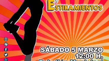 agenda imagen del cartel del taller de Tonificación y Estiramientos, marzo de 2016