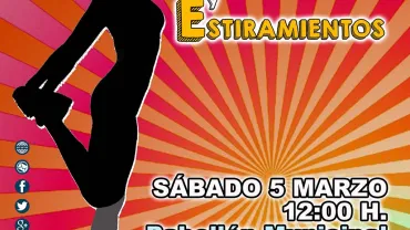 imagen del cartel anunciador del taller de estiramientos y tonificación, marzo de 2016