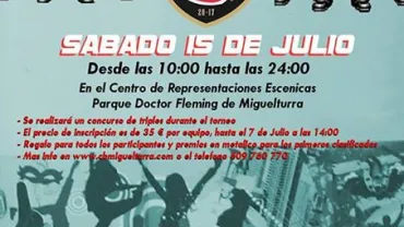 imagen del cartel del torneo 3 por 3, julio 2017