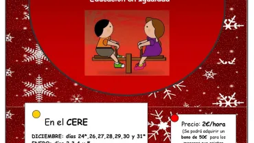 imagen del cartel Juega y Concilia, Navidad 2016