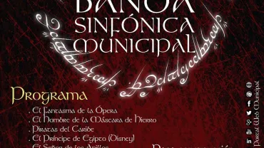 imagen cartel concierto solidario Banda Sinfónica Municipal, junio 2016, diseño del portal web municipal