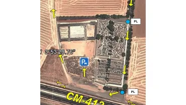 una de las imágenes del croquis adjunto sobre reordenación de circulación en el Cementerio para estas fechas, octubre 2017