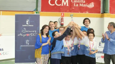imagen equipo alevín masculino voleibol, mayo 2017