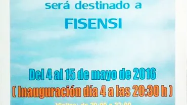 imagen del cartel anunciador de la exposición de Julián Peco, mayo 2016