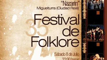 imagen del cartel del Festival de Folklore Villa de Miguelturra, julio 2017