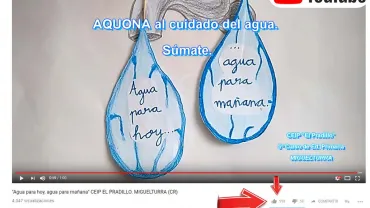 imagen fotomontaje del voto que solicitamos desde este Ayuntamiento al vídeo del CP El Pradillo, mayo 2018