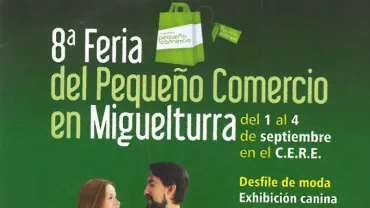 agenda imagen del cartel de la Feria del Pequeño Comercio de Miguelturra, septiembre 2016