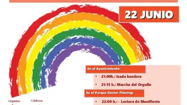 imagen del cartel de las actividades del Orgullo Miguelturra 2018
