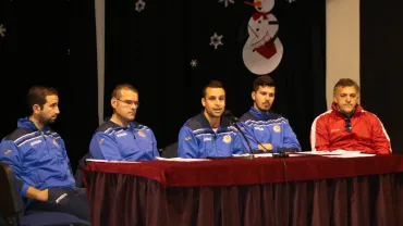 imagen de la inauguración del Clinic de Fútbol 2015