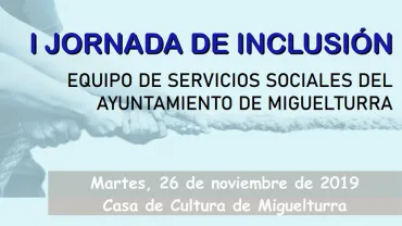 imagen anunciador de la Jornada de Inclusión 2019 en Miguelturra