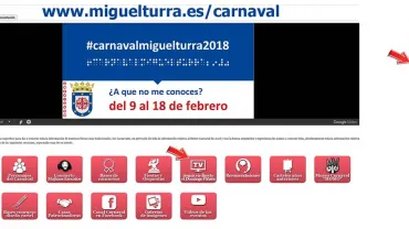 imagen captura pantalla de la zona habilitada para ver por internet el Domingo de Piñata 2018
