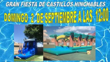 imagen cartel especial hinchables, 2 septiembre 2018
