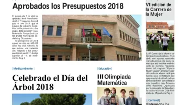 imagen de la portada del Boletín Informativo Municipal de Miguelturra mayo 2018, número 303