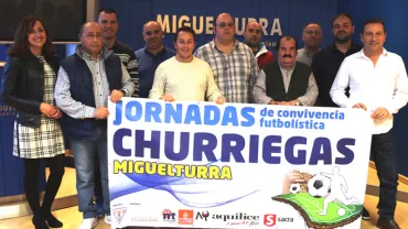 imagen de la presentación oficial de las jornadas futbolísticas churriegas 2018