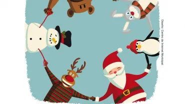 evento imagen cartel taller patinaje en línea Navidad 2017, diseño Centro de Internet