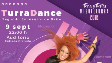 evento imagen cartel anunciador del TurraDance 2018, diseño cartel Centro de Internet