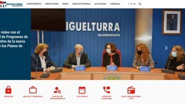 imagen del nuevo portal web, Miguelturra mayo de 2021