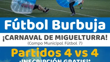 fútbol burbuja Carnaval 2022