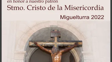 imagen del cartel de la ofrenda floral al Cristo, Miguelturra mayo de 2022
