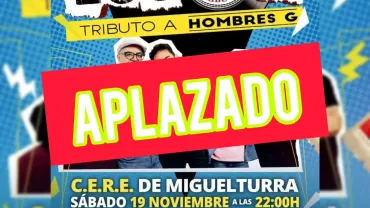 concierto aplazado hombres G, noviembre 2022