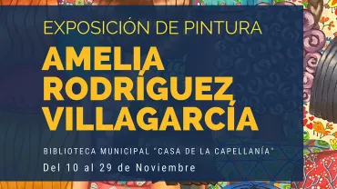 exposición Amelia Rodríguez, noviembre 2022, cartel