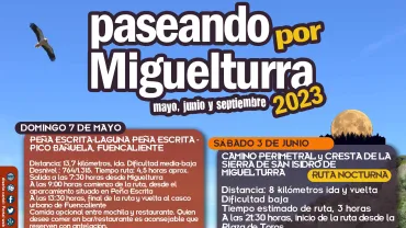 rutas senderistas Miguelturra de mayo a septiembre de 2023