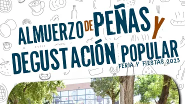 cartel comida de peñas ferias y fiestas 2023