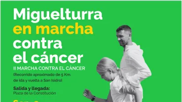 cartel de la II Marcha contra el Cáncer, Miguelturra 2023