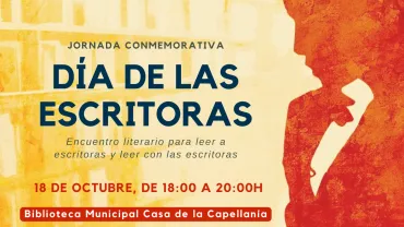 cartel Día de la mujer Escritora, Miguelturra octubre de 2023