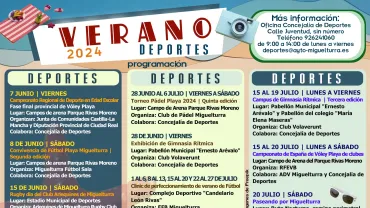 cartel programación deportiva verano 2024