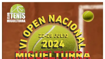 Cartel VI Open de Tenis Miguelturra 2024