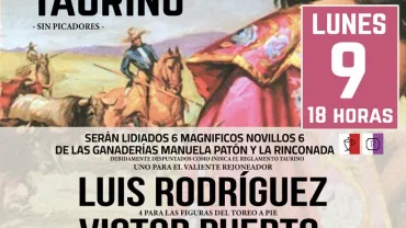 Cartel Festival Taurino, Ferias y Fiestas 2024, Miguelturra